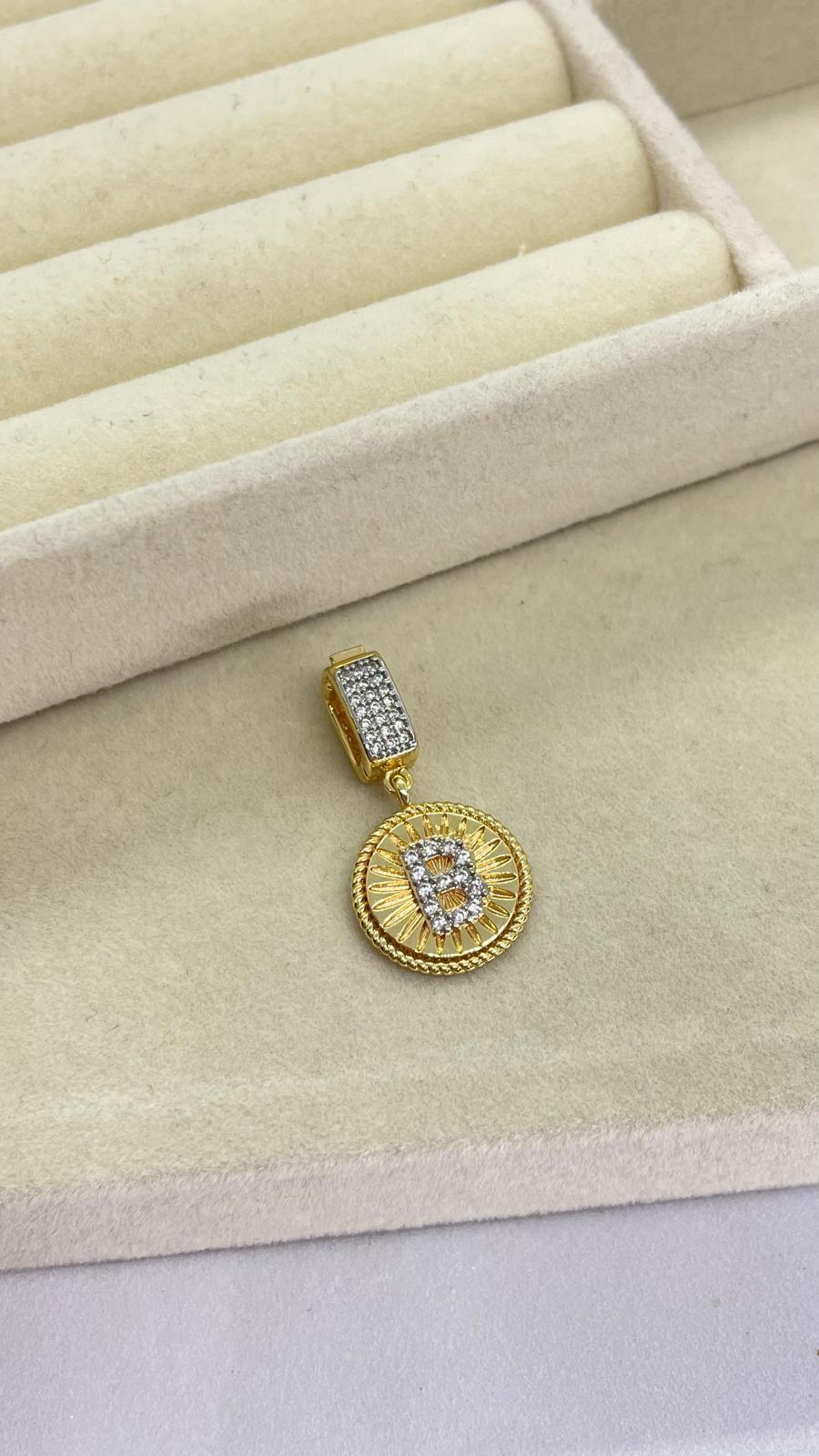 B Harfli Kolye Ve Bileklik Ucu Charm