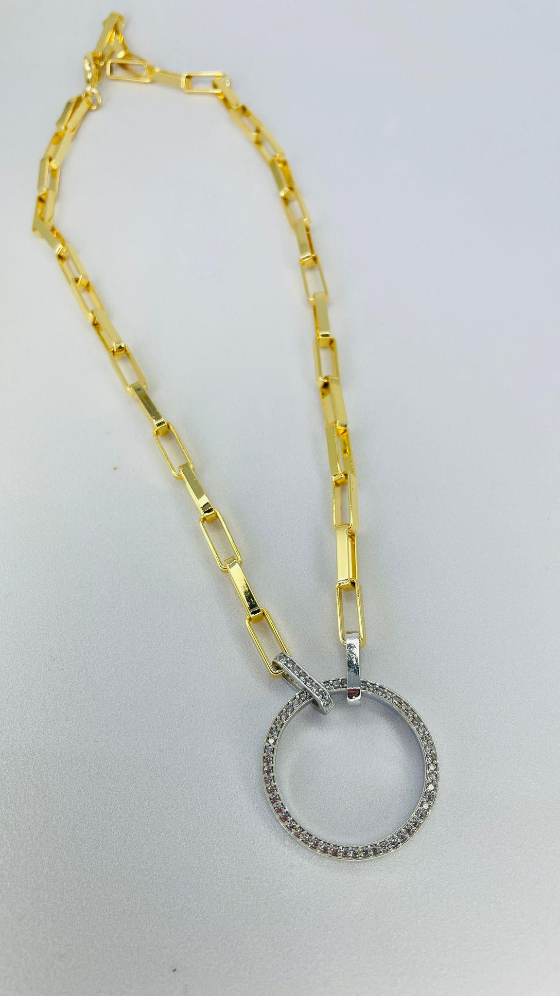 Çember Uçlu Kalın Zincirli Kolye