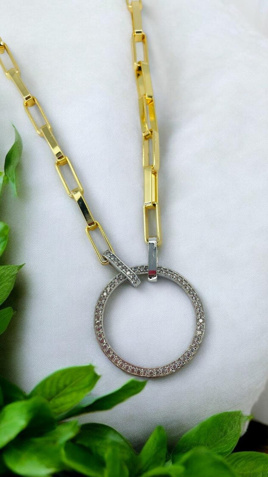 Çember Uçlu Kalın Zincirli Kolye