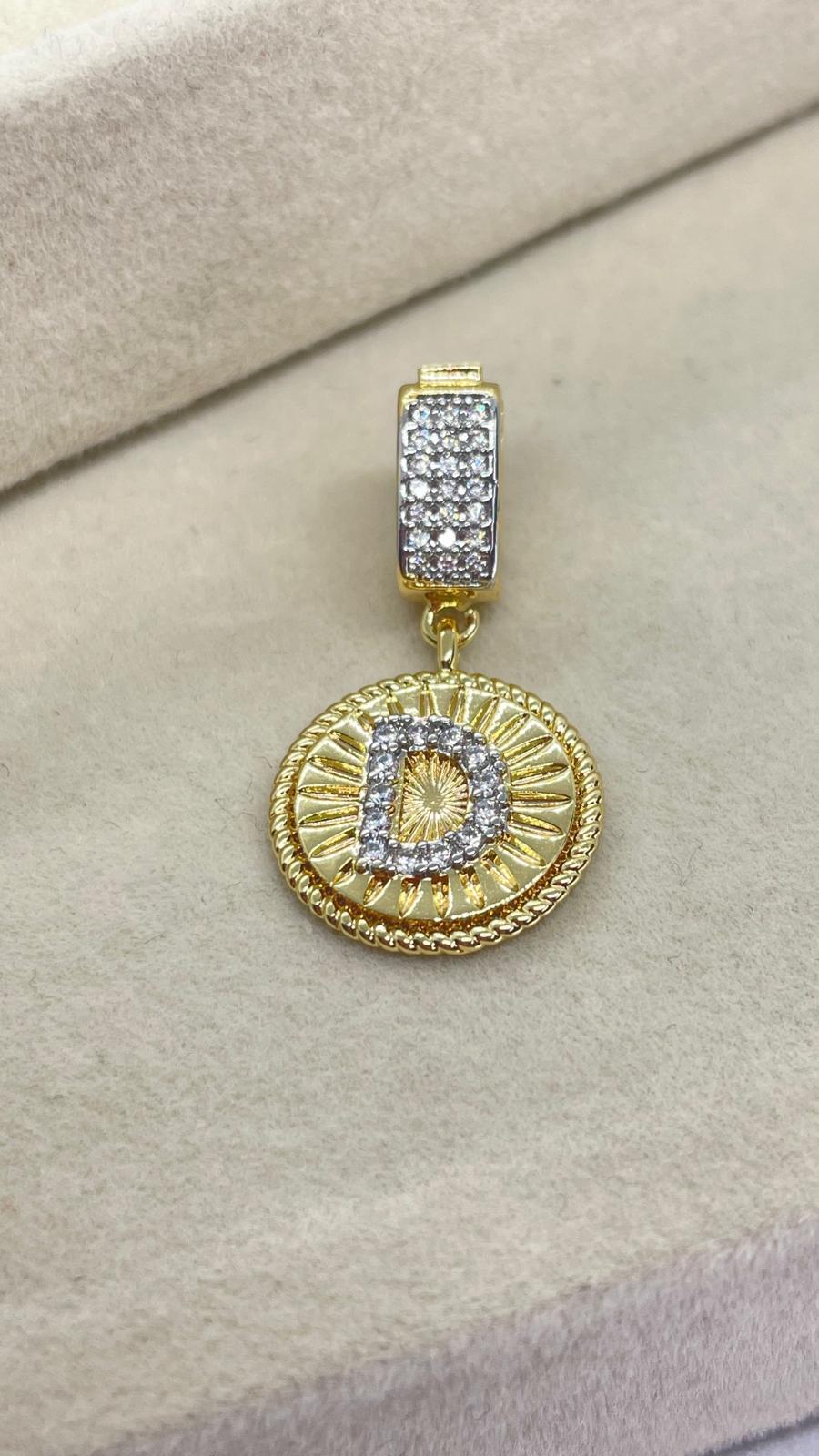 D Harfli Kolye Ve Bileklik Ucu Charm