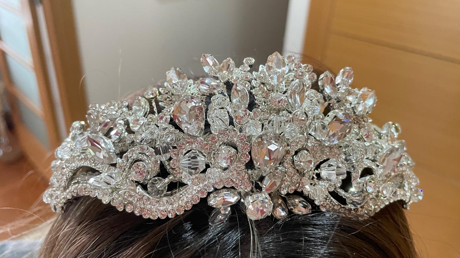 Full Taşlı Prenses Gelin Tacı