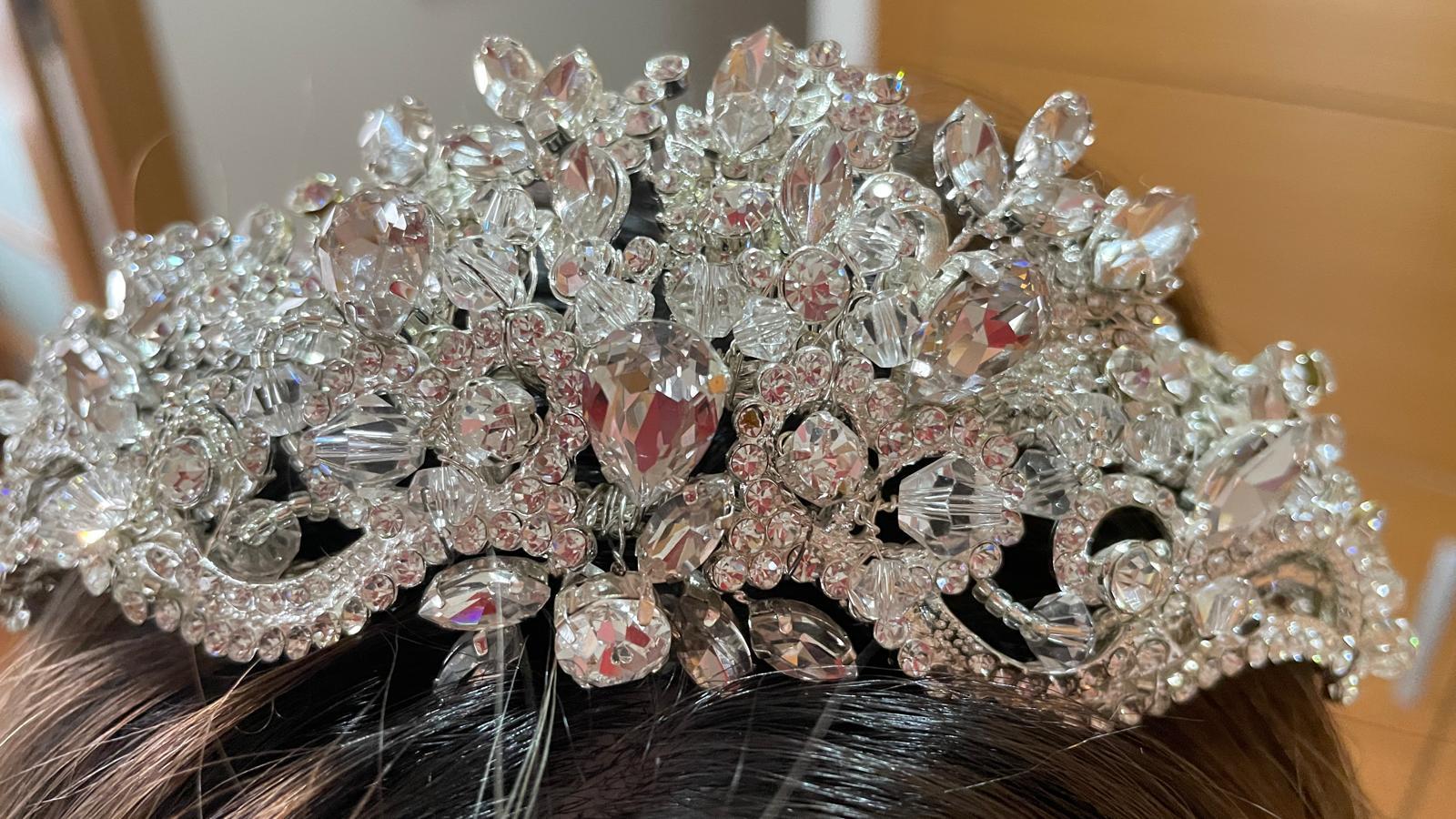 Full Taşlı Prenses Gelin Tacı