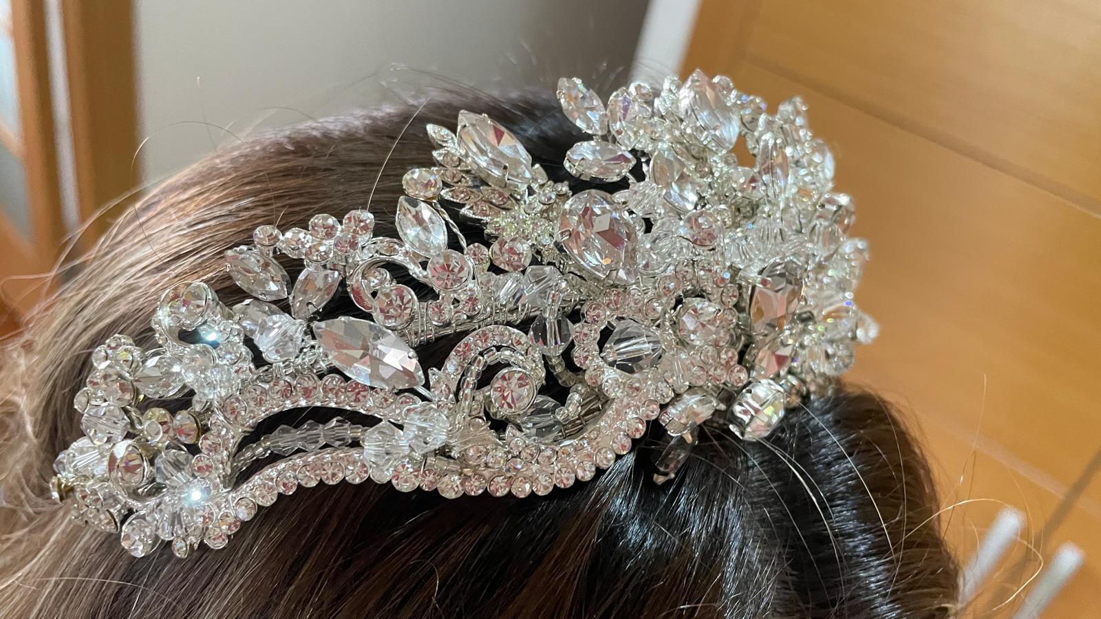 Full Taşlı Prenses Gelin Tacı