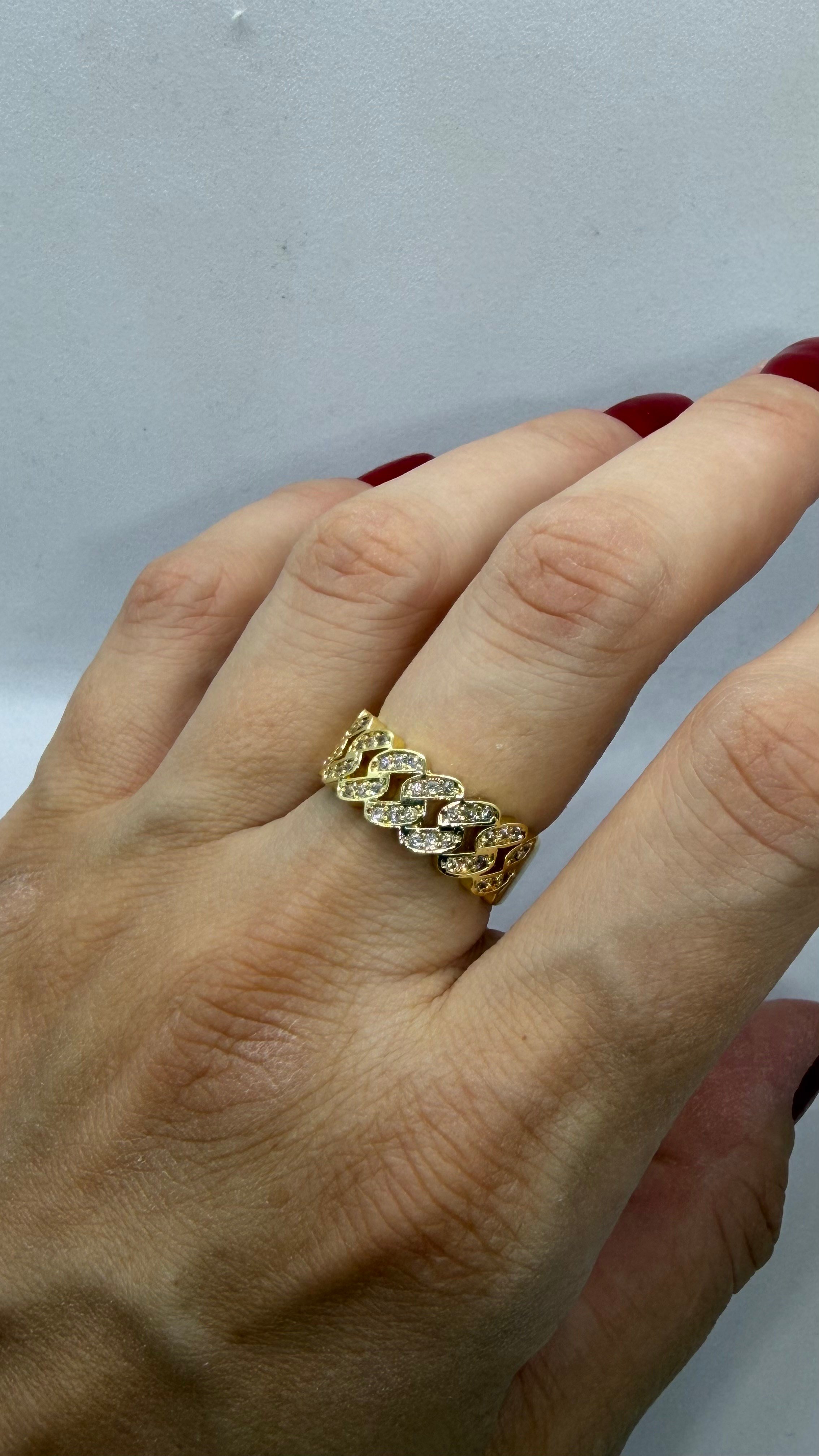 Gold Renk Ayarlanabilir Yüzük 