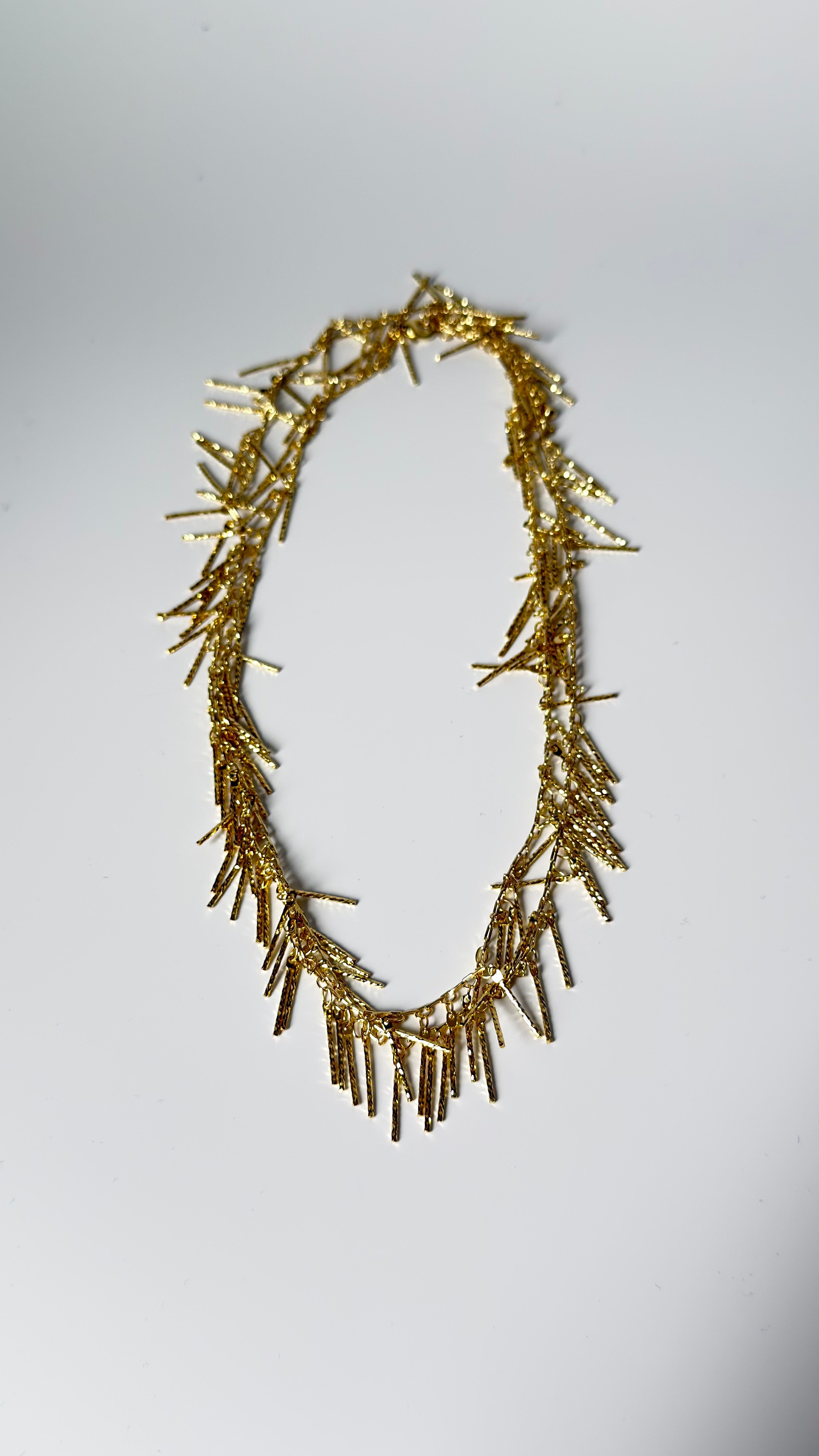 Gold Saçaklı Kolye