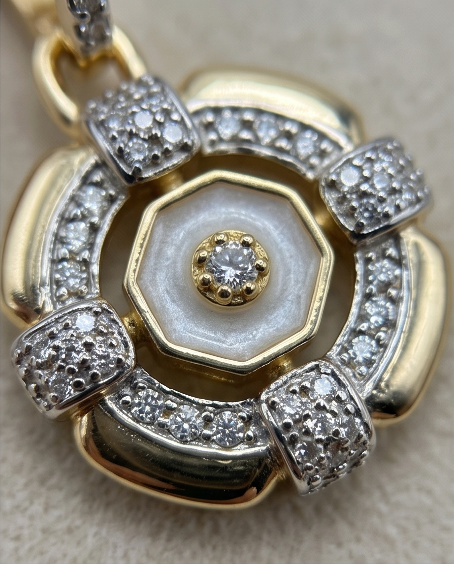 Gold Taşlı Küpe