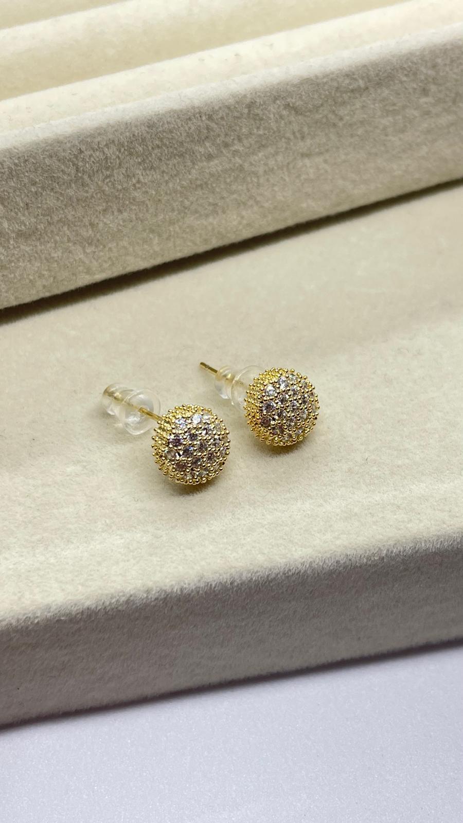 Gold Top Küpe Büyük