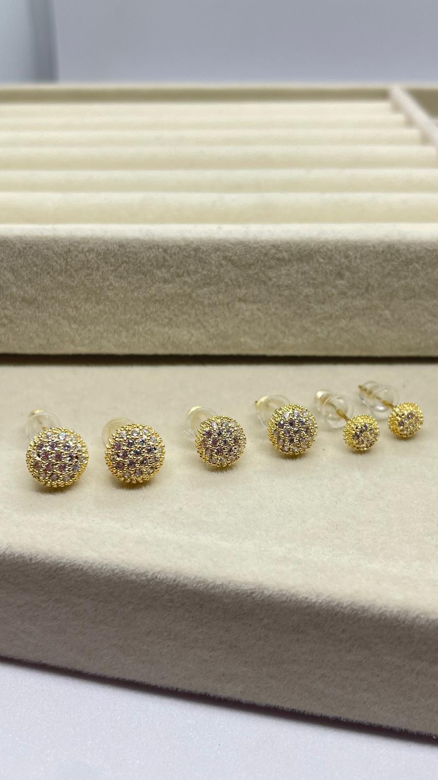 Gold Top Küpe Büyük