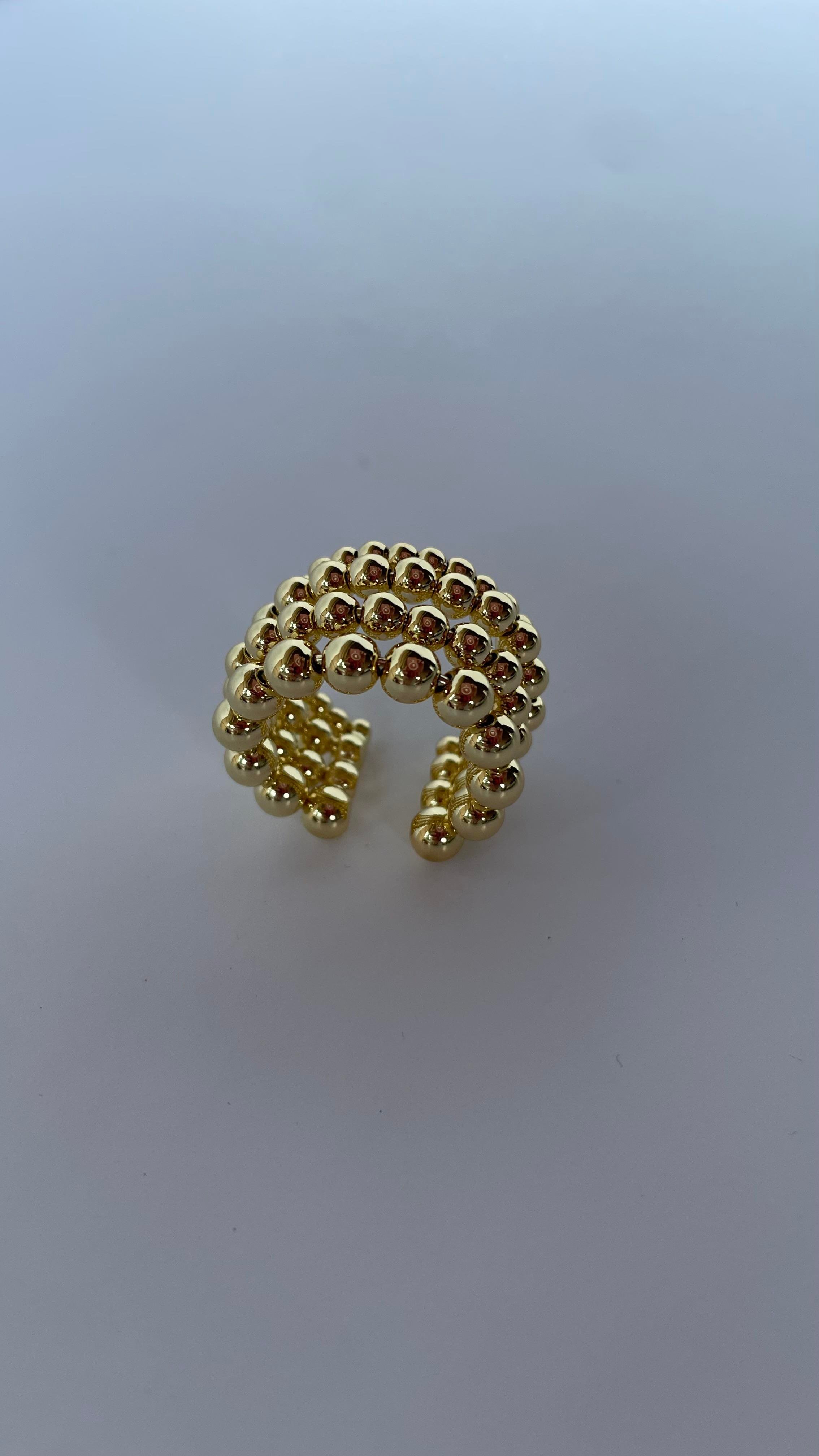 Gold Toplu Ayarlanabilir Yüzük