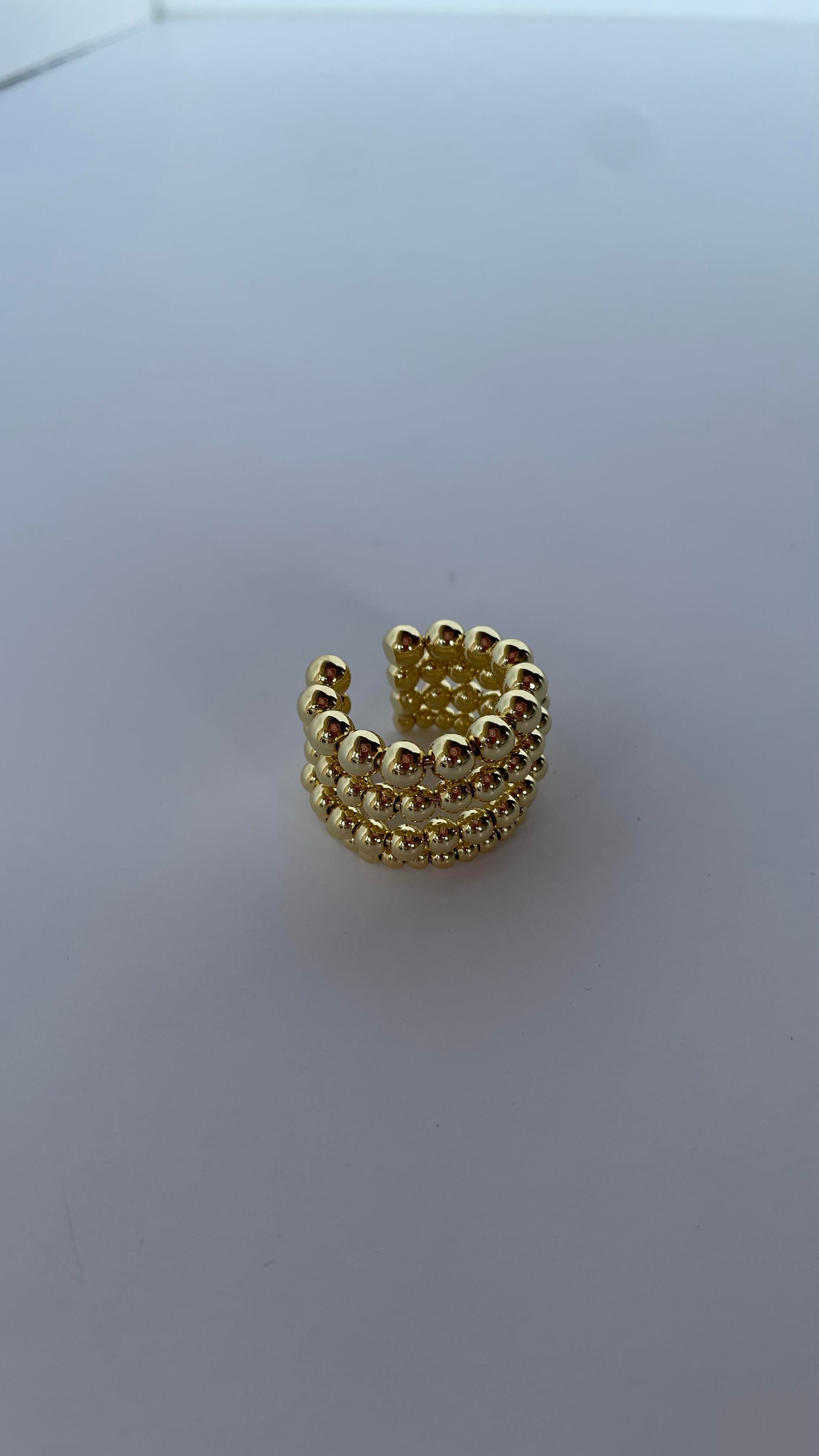 Gold Toplu Ayarlanabilir Yüzük