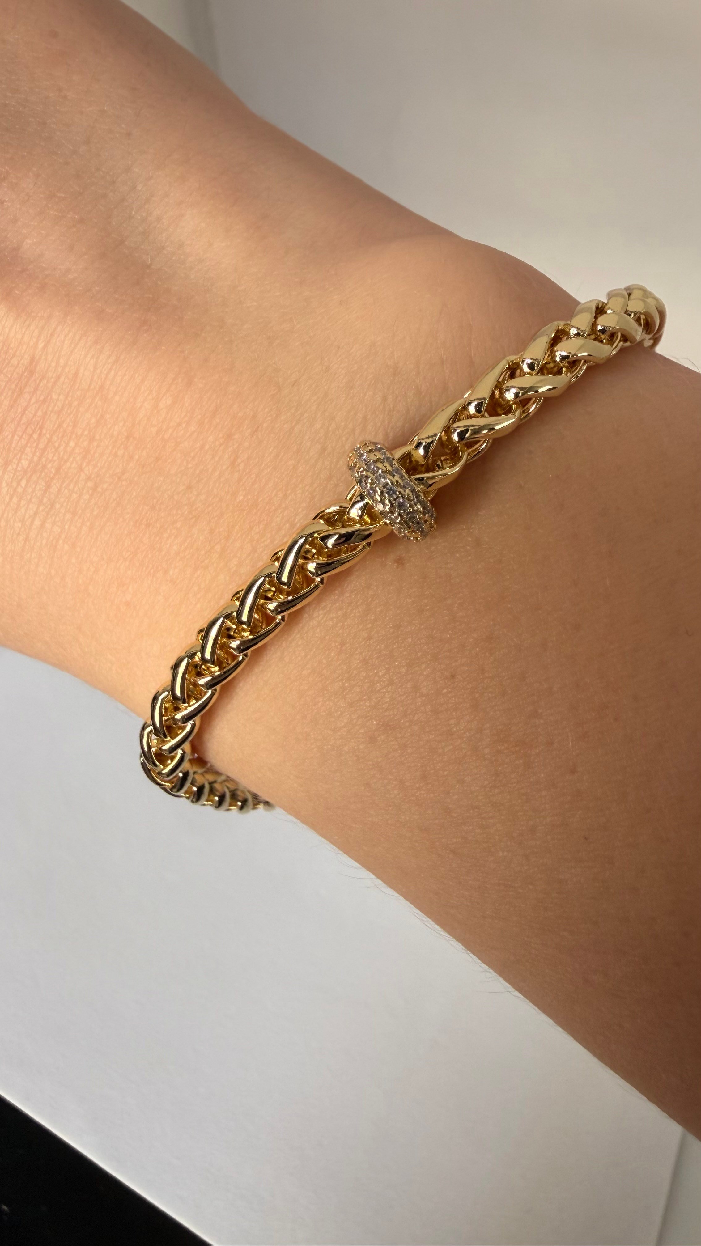 Gold Zincir Bileklik 14K Kaplamalı