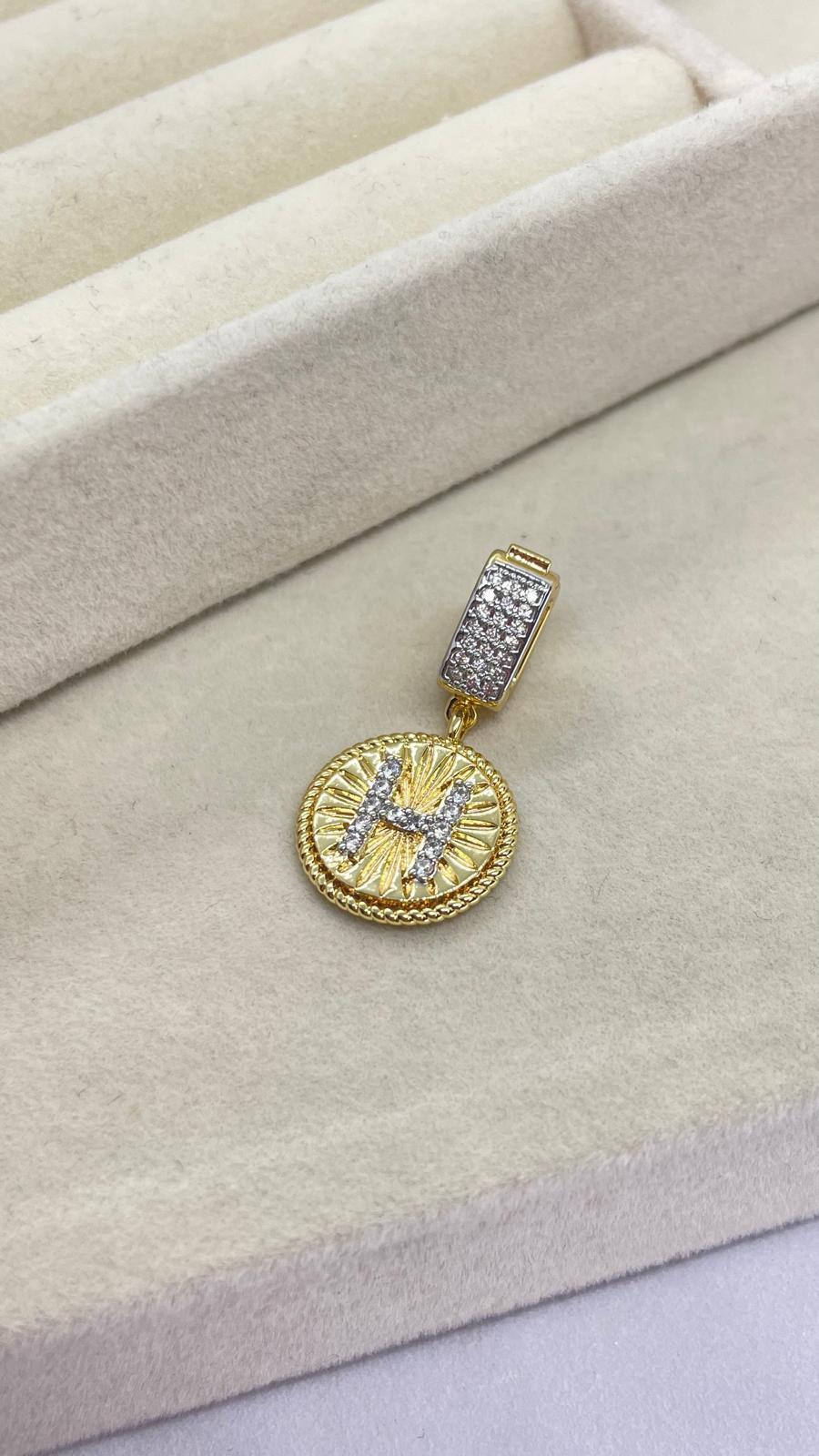 H Harfli Kolye Ve Bileklik Ucu Charm