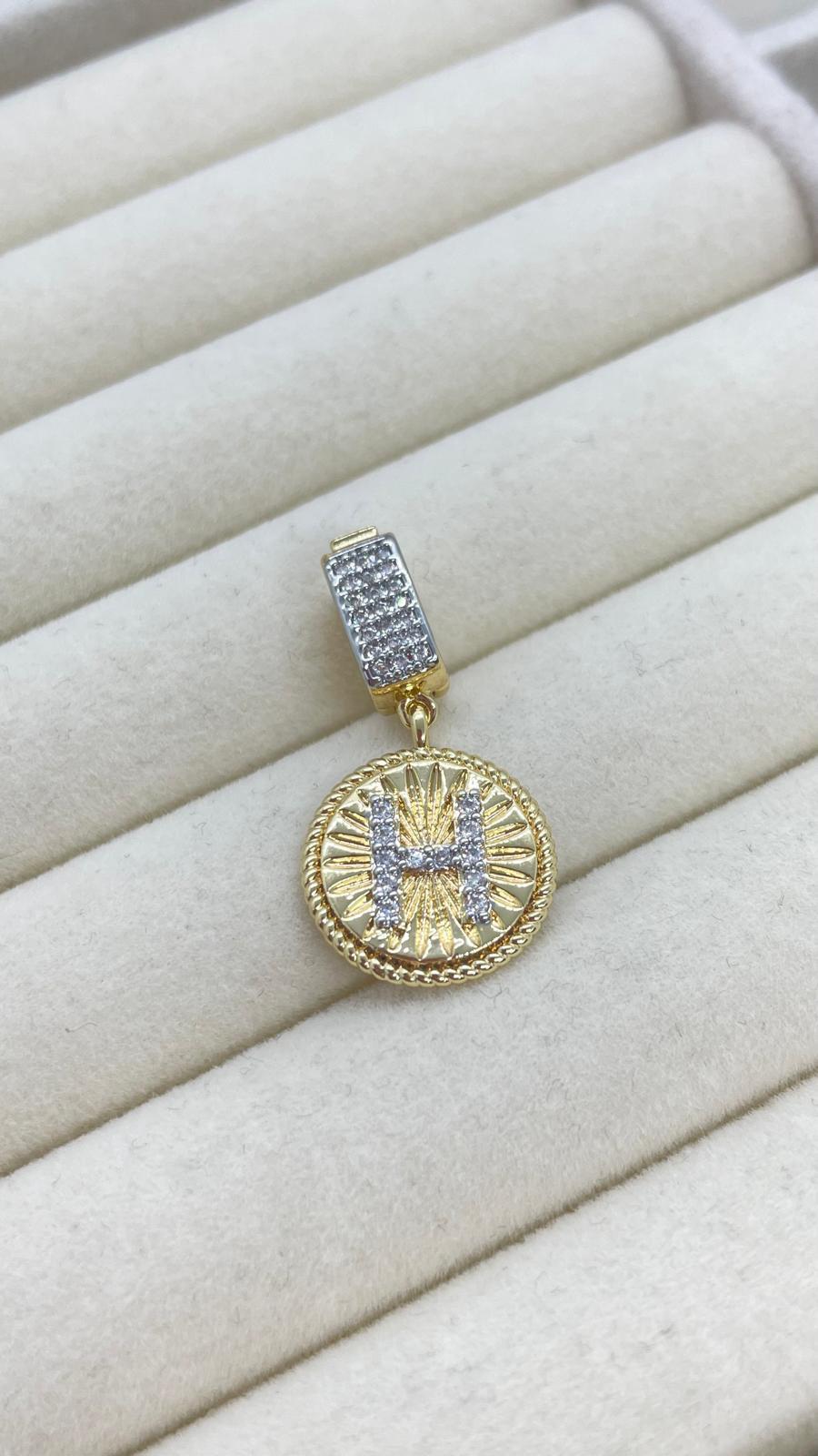 H Harfli Kolye Ve Bileklik Ucu Charm