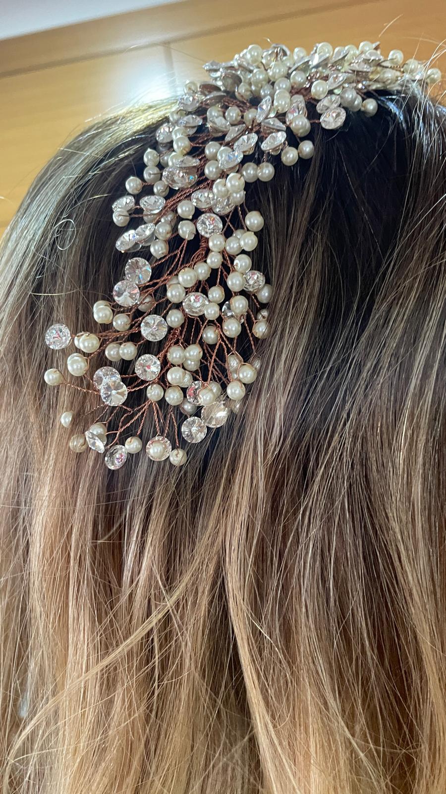 İncli Taşlı Gelin Tacı