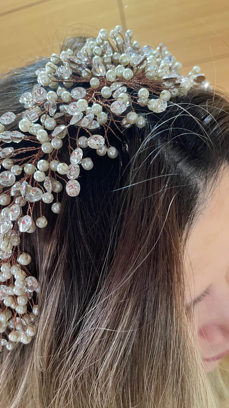 İncli Taşlı Gelin Tacı