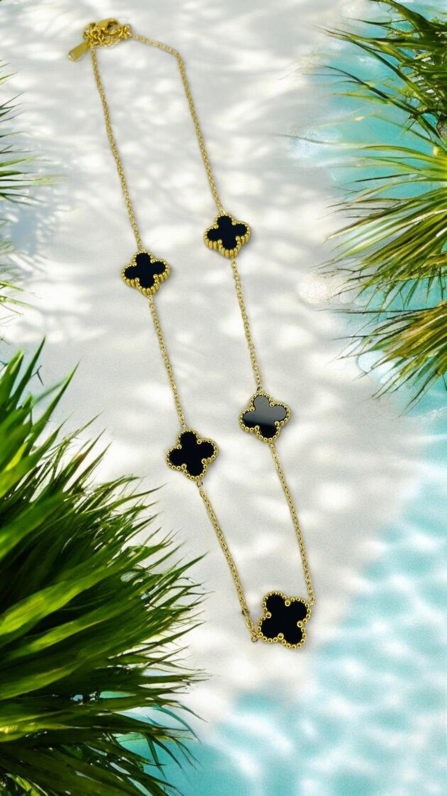 İthal Marka 5li Büyük Yonca Kolye