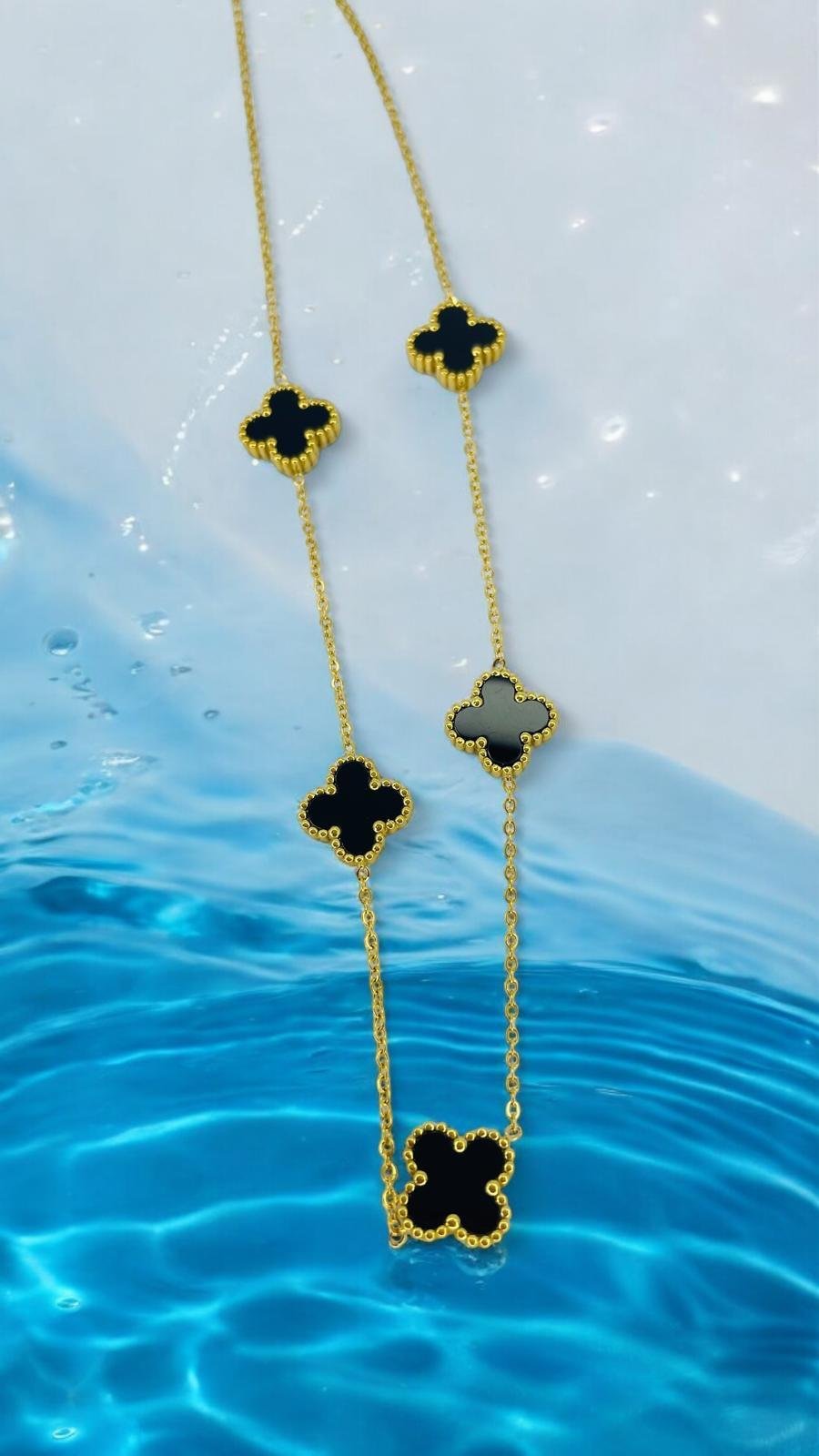 İthal Marka 5li Büyük Yonca Kolye