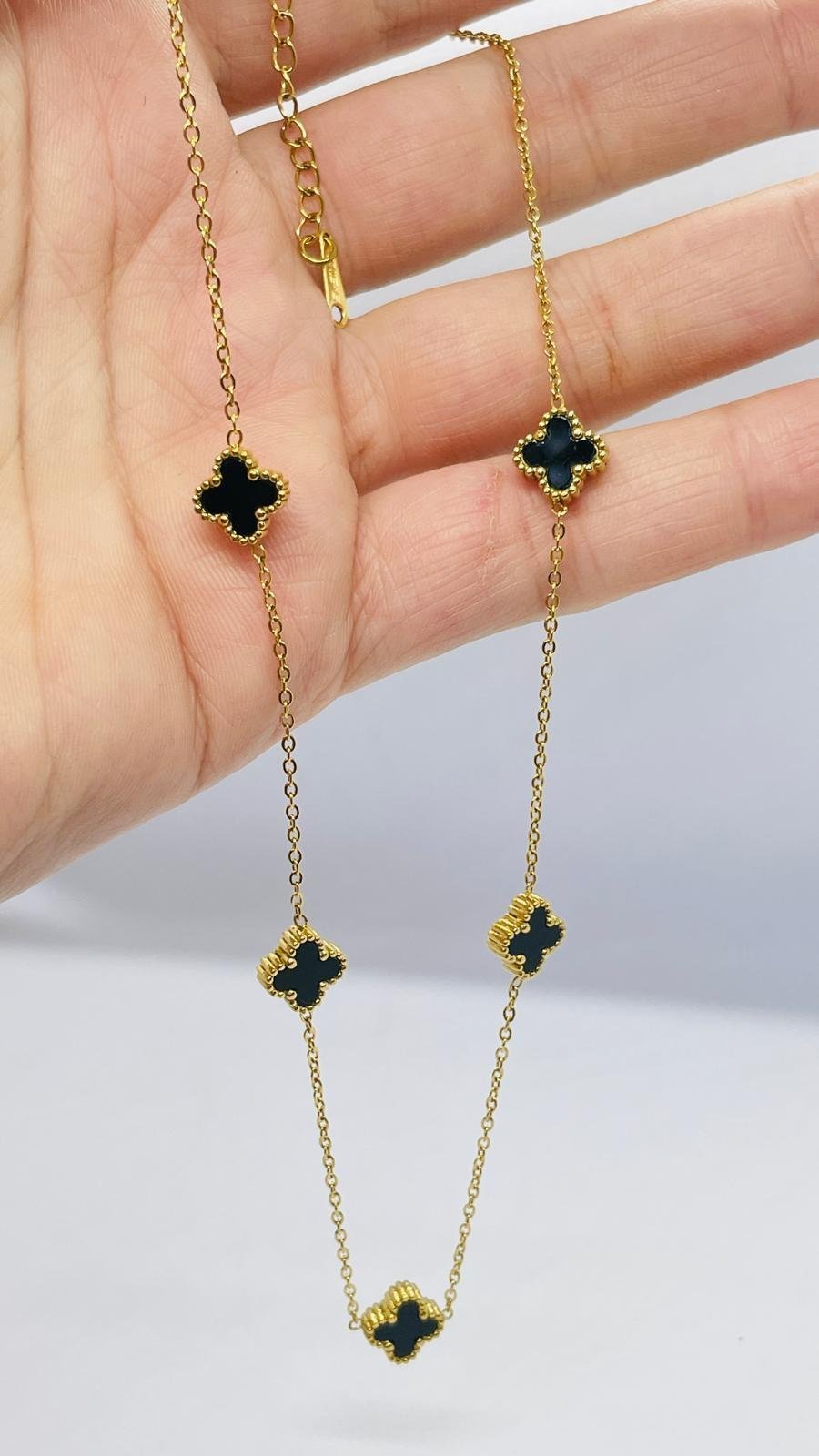 İthal Marka 5Lİ Mini Yonca Kolye