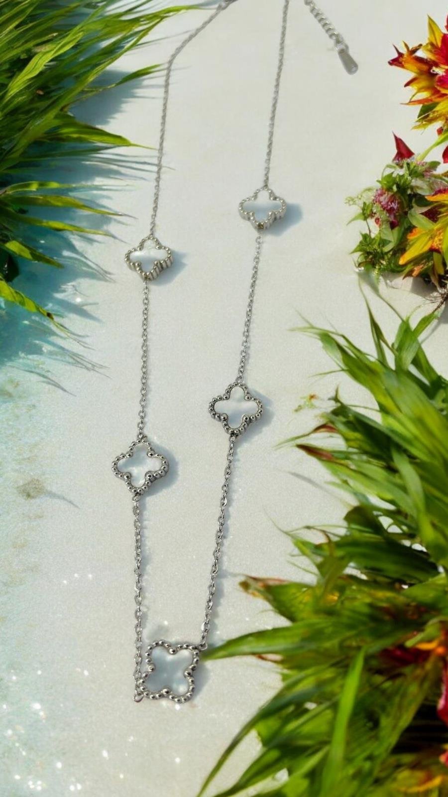 İthal Marka 5Lİ Mini Yonca Kolye