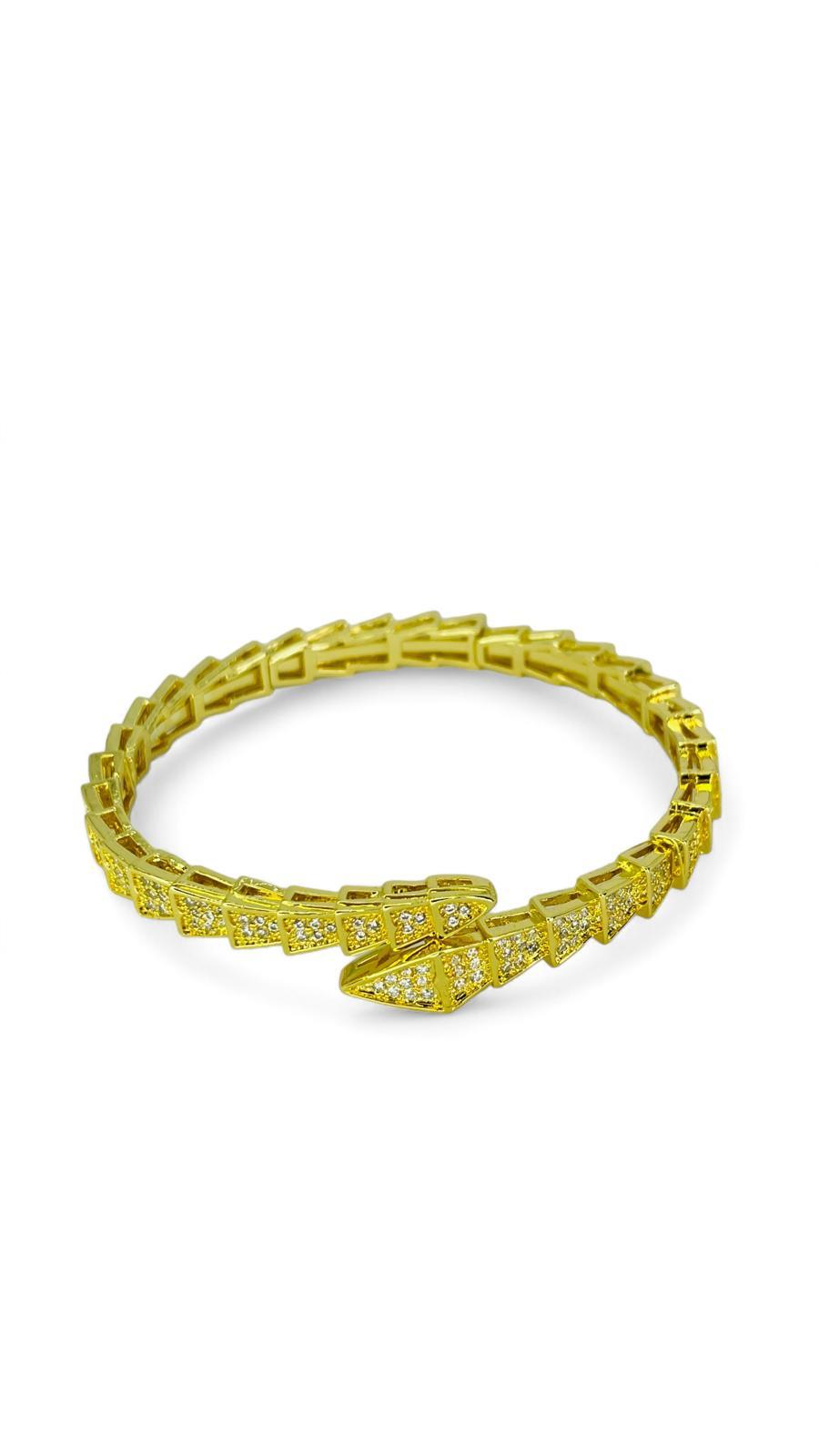 İthal Yılan Taşlı  Kelepçe