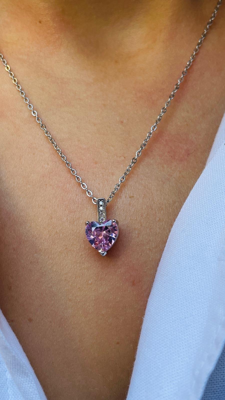 Kalp Swa Uçlu Kolye