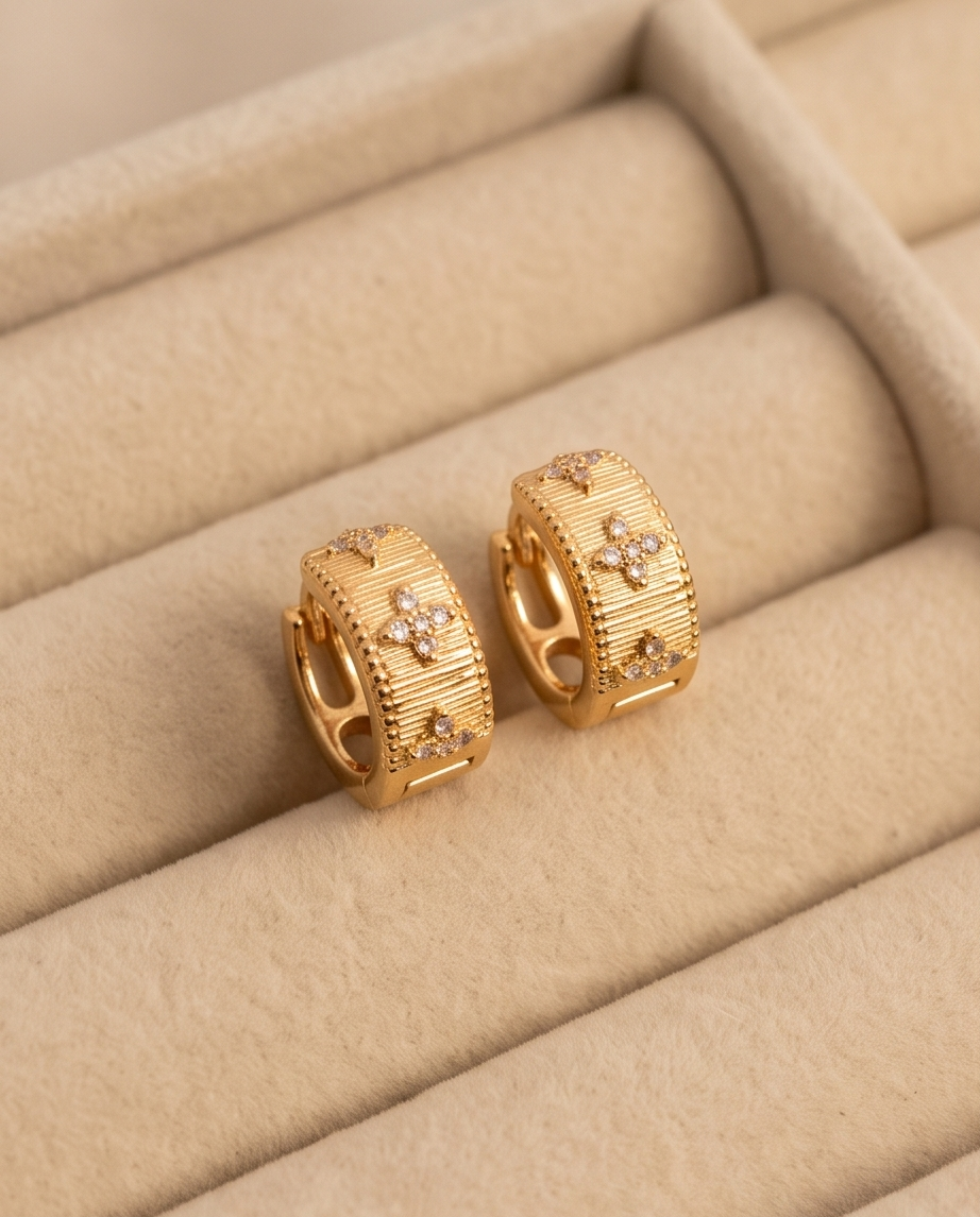 Mini Gold Halka Küpe