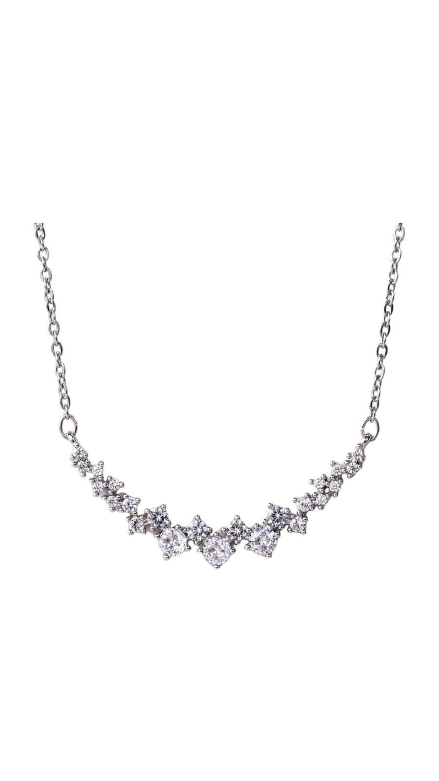 Ortası Taşlı Kolye