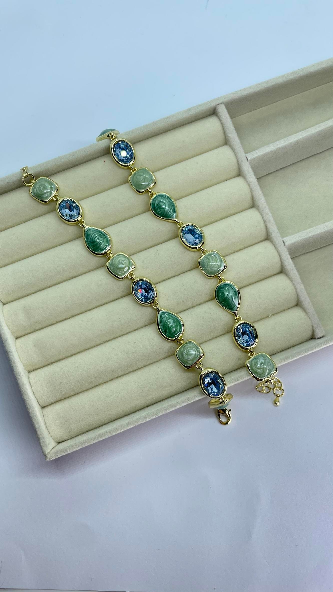 Premium Seri Mint Yeşil Taşlı Bileklik