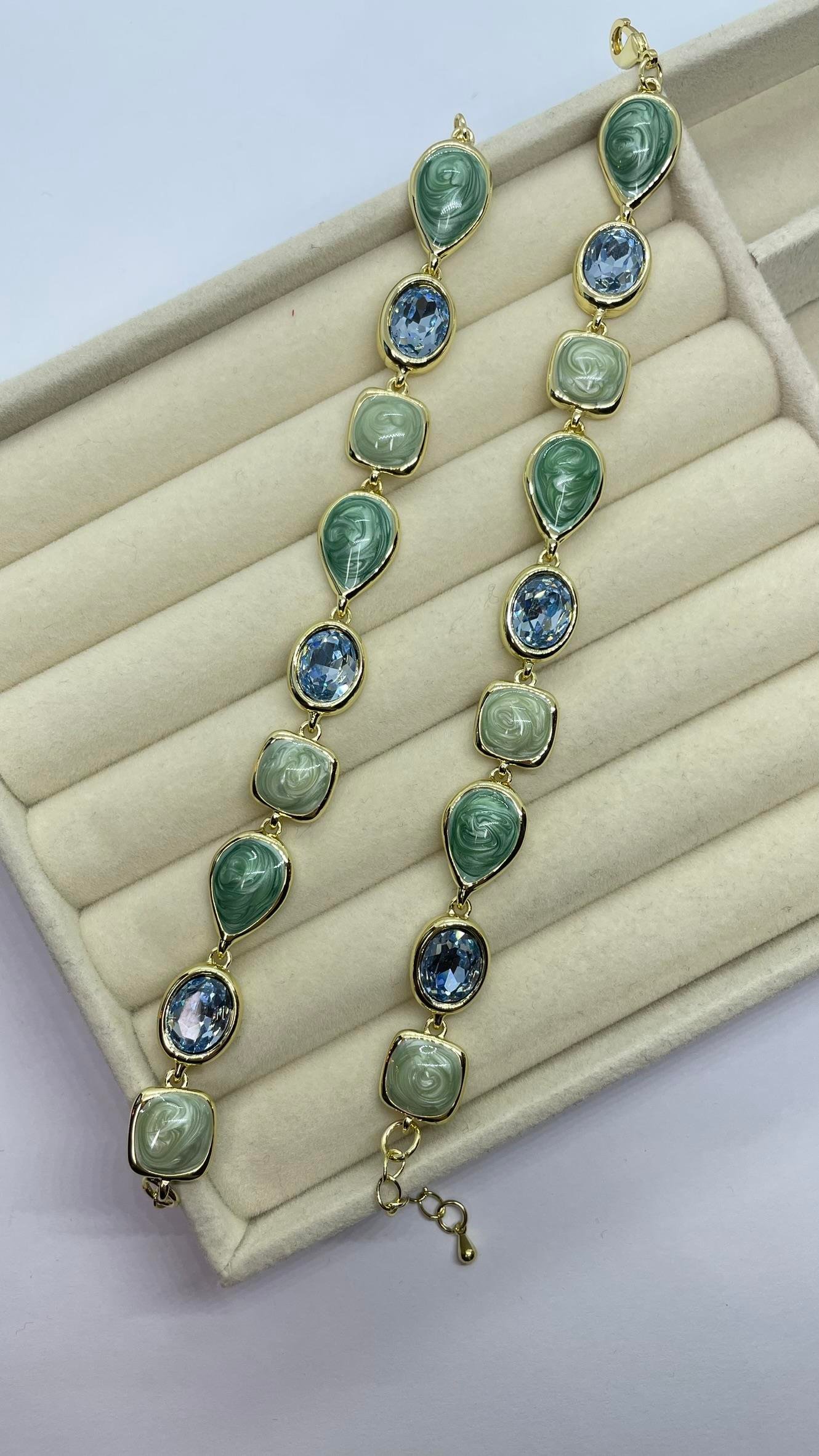 Premium Seri Mint Yeşil Taşlı Bileklik