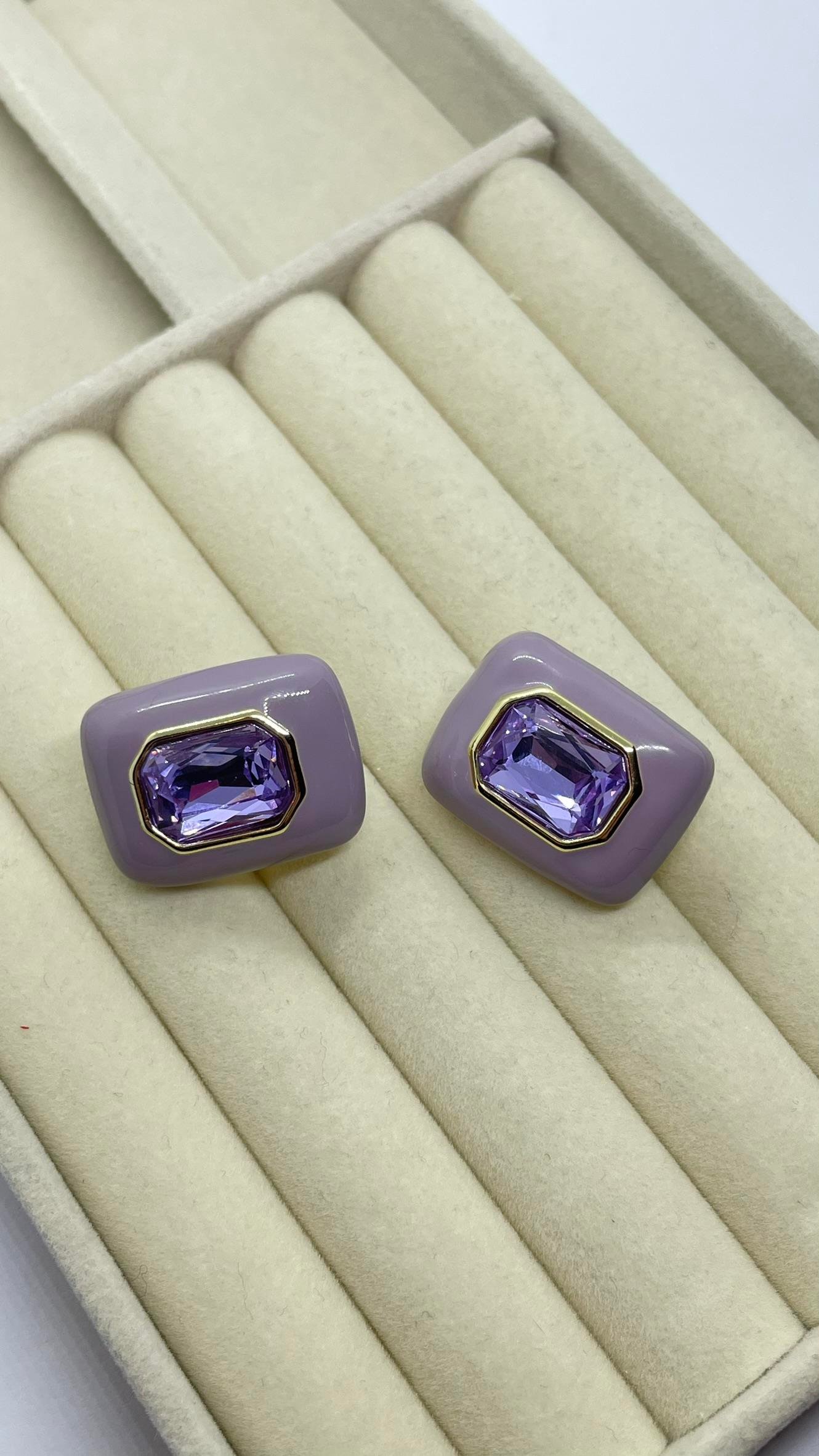 Premium Seri Mor Küpe