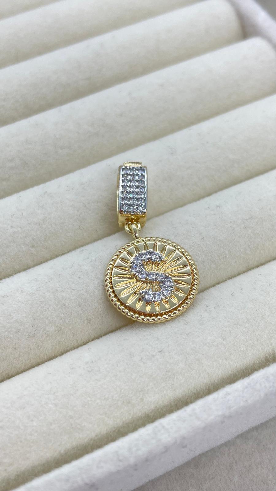 S Harfli Kolye Ve Bileklik Ucu Charm