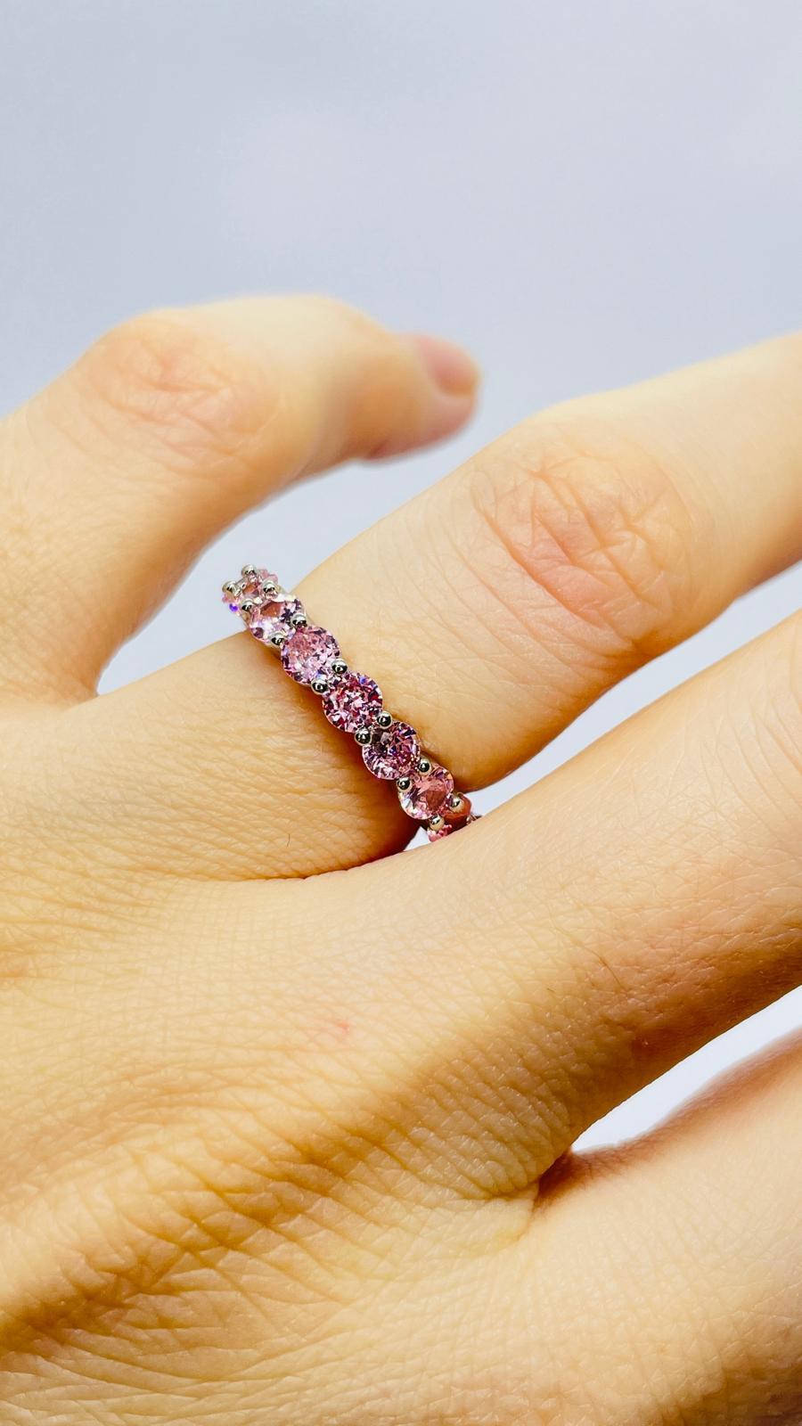 Tamtur PembeTaşlı Numaralı Yüzük