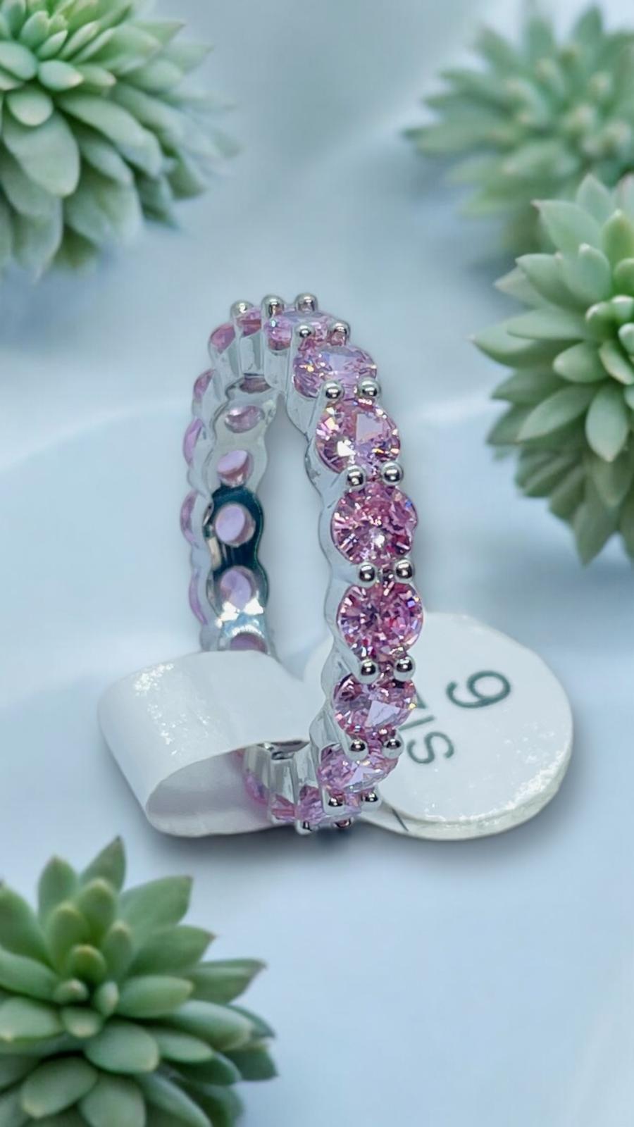 Tamtur PembeTaşlı Numaralı Yüzük