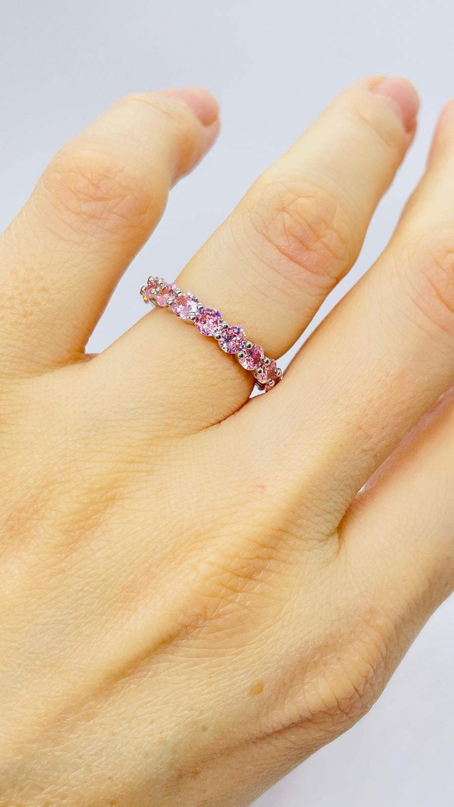 Tamtur PembeTaşlı Numaralı Yüzük