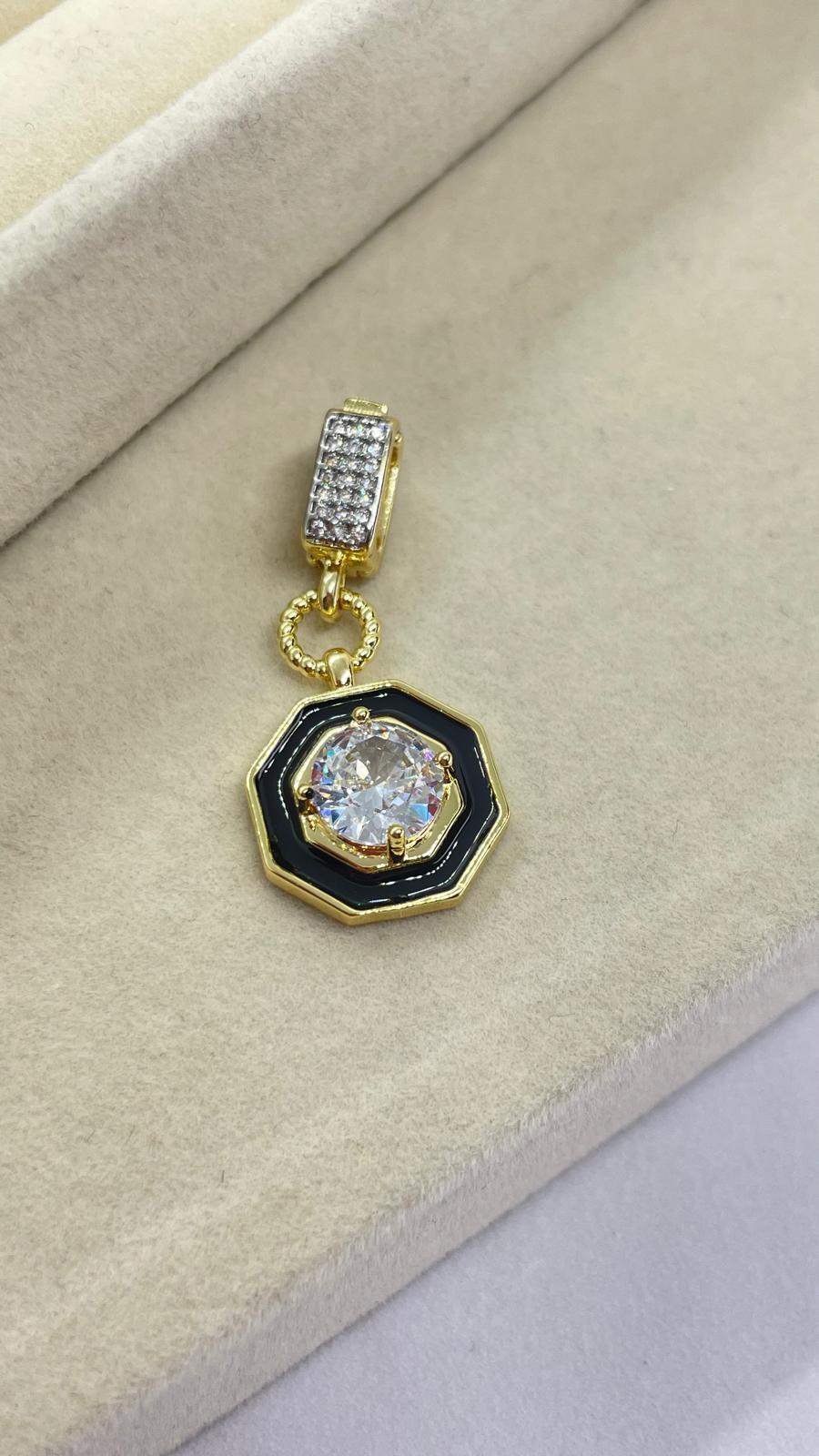 Tek Taşlı Kolye Ve Bileklik Ucu Charm