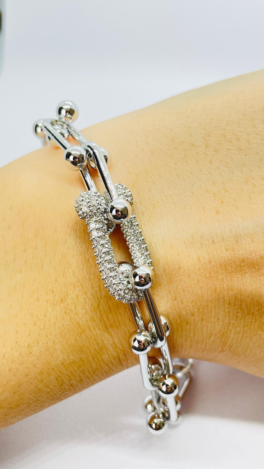 TF Marka Model Silver  Renk Bileklik