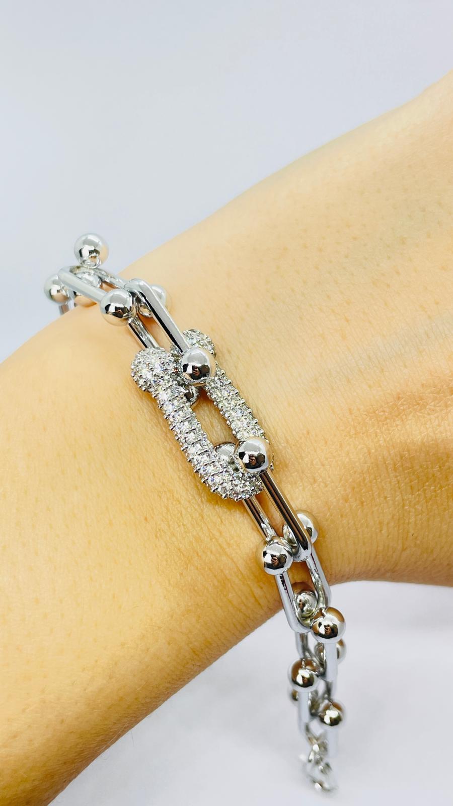 TF Marka Model Silver  Renk Bileklik