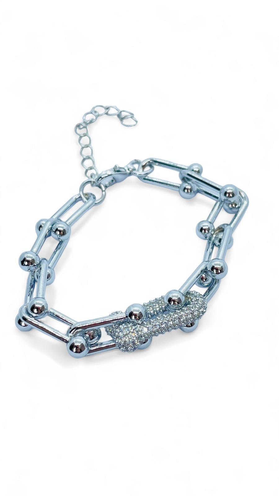 TF Marka Model Silver  Renk Bileklik