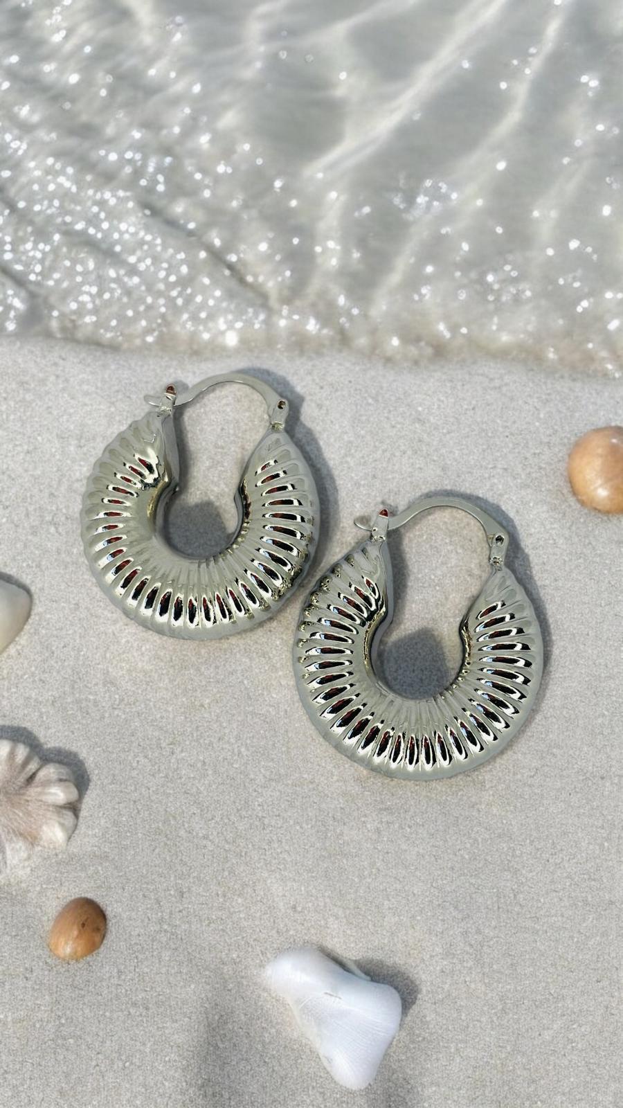 Tırtıklı Halka Küpe