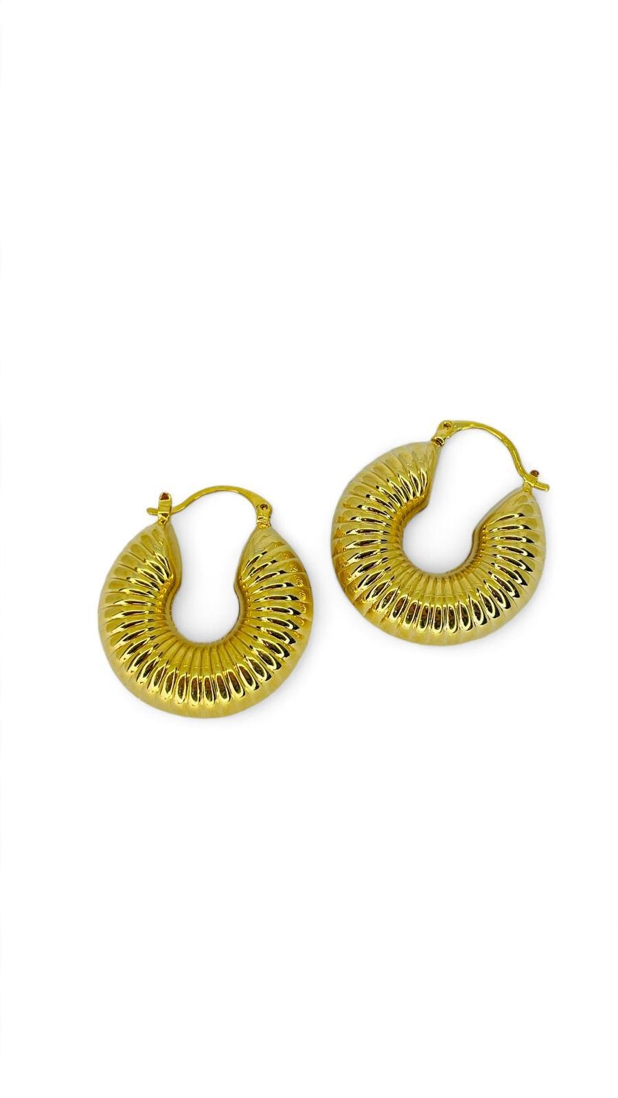 Tırtıklı Halka Küpe