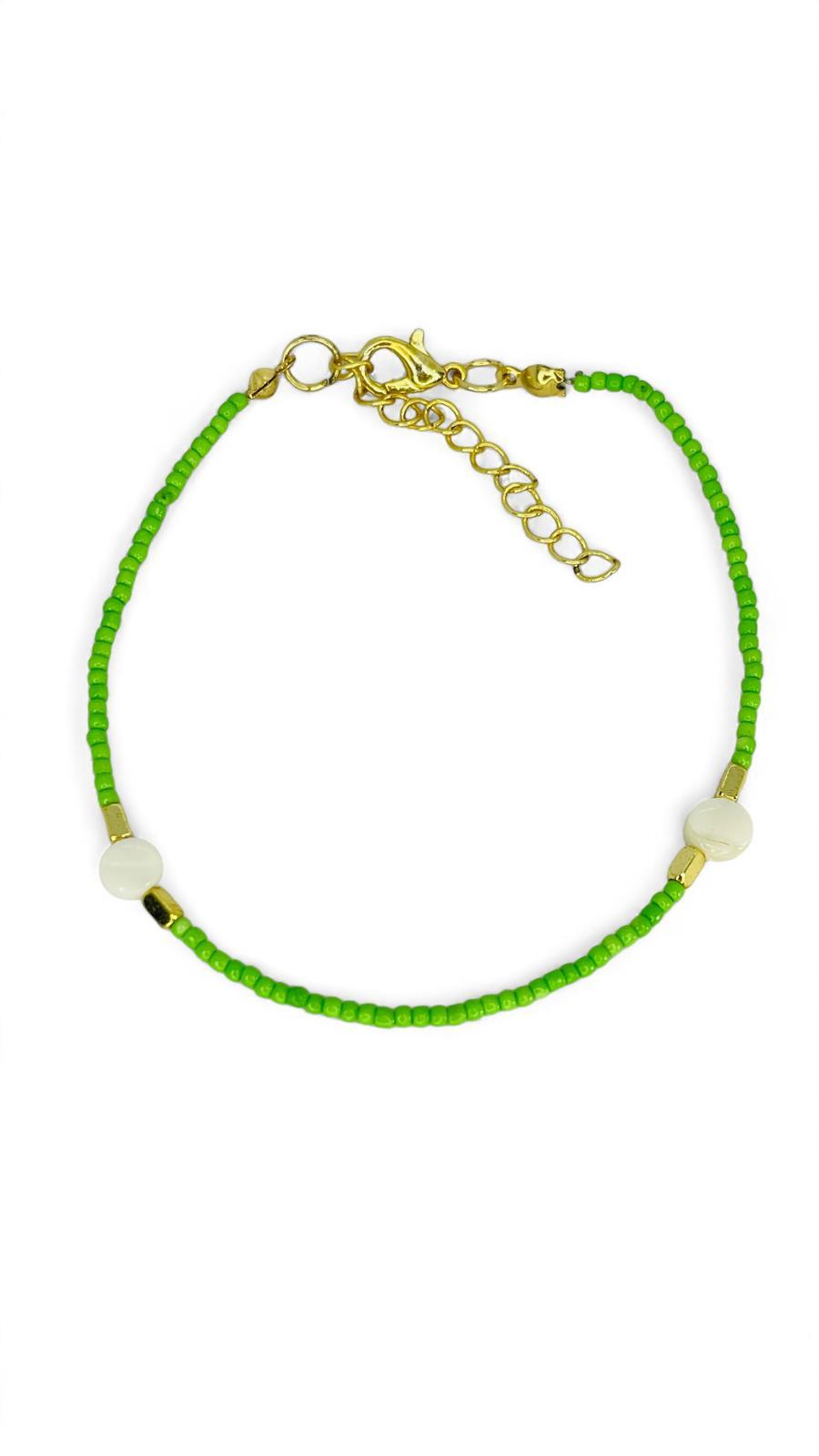 Yeşil Kum Boncuklu Bileklik ya da Halhal