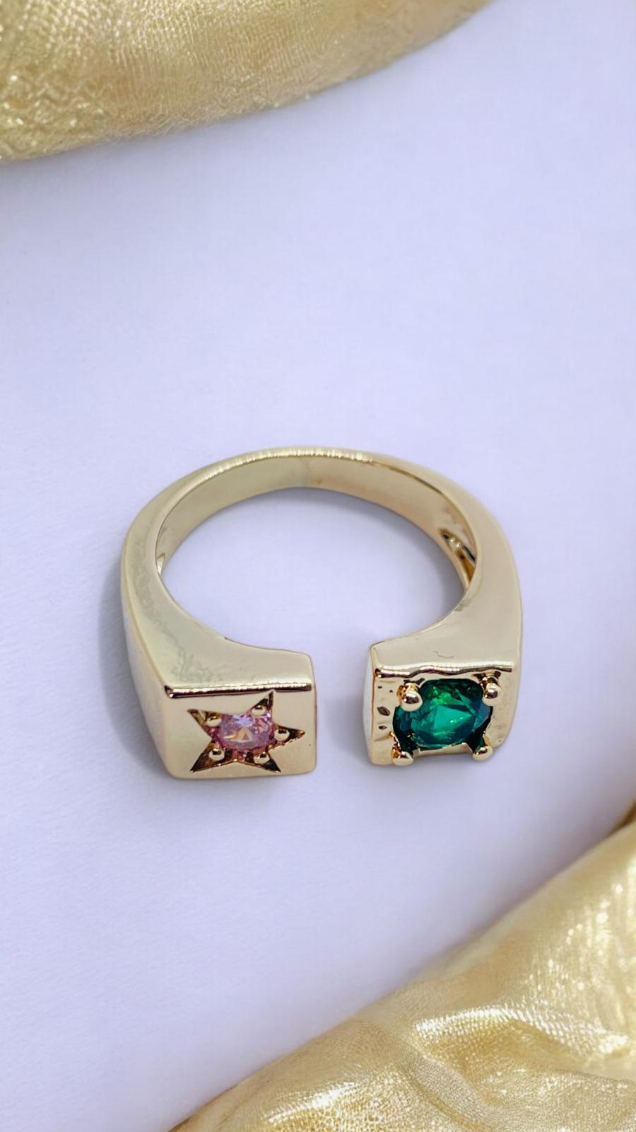 Yıldız Detaylı Ayarlanabilir Yüzük