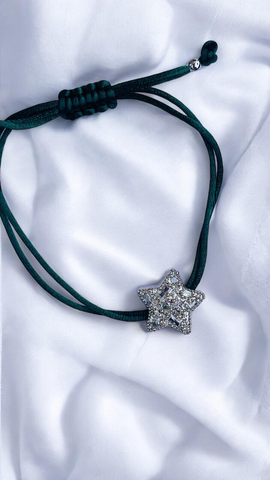 Yıldız Taşlı İp Bileklik