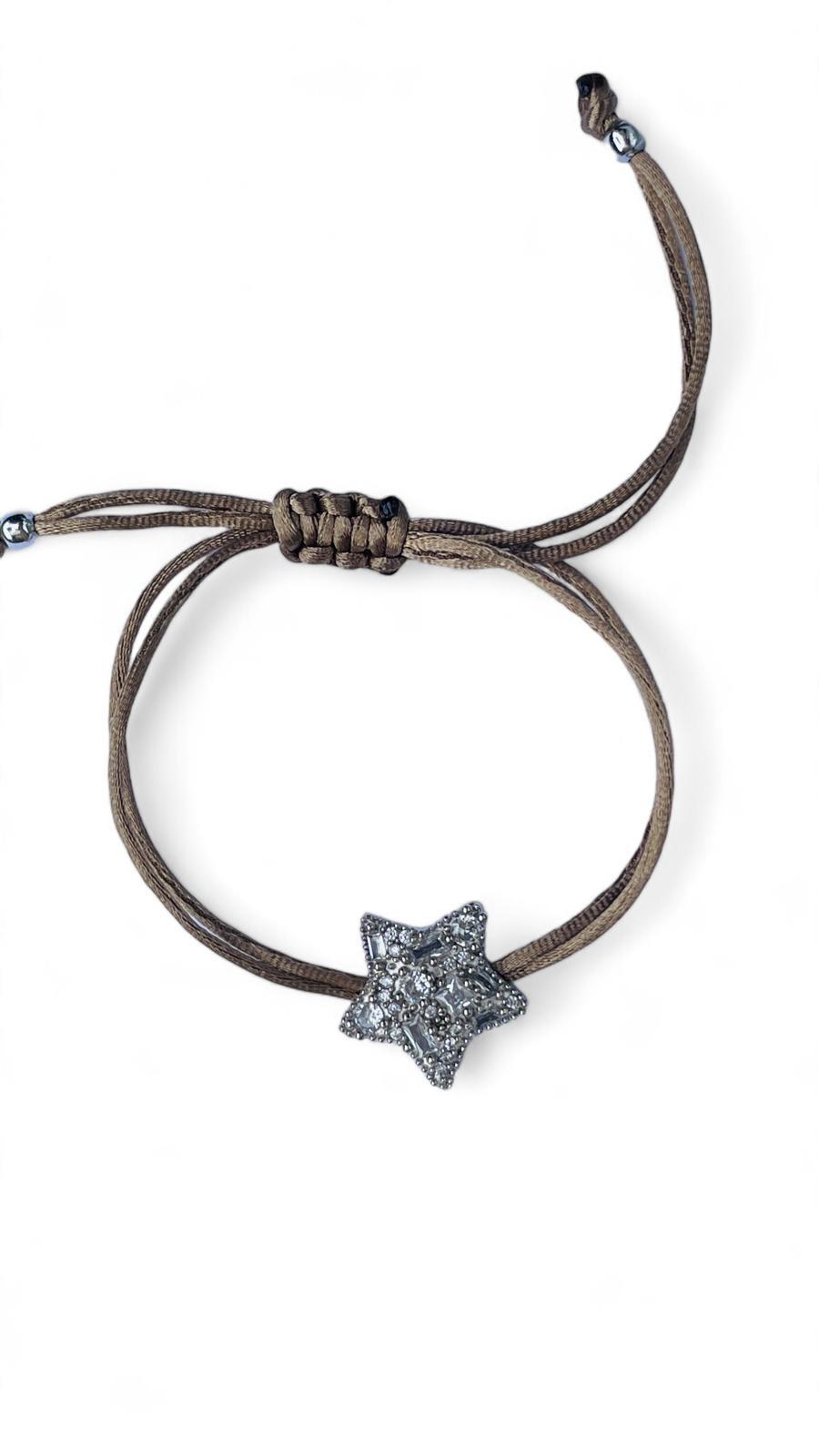 Yıldız Taşlı İp Bileklik