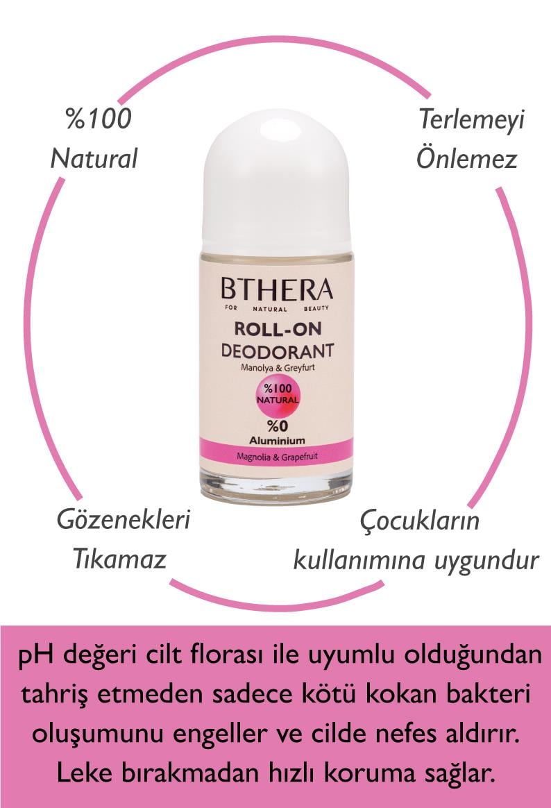 Doğal Roll-on Deodorant Manolya & Greyfurt