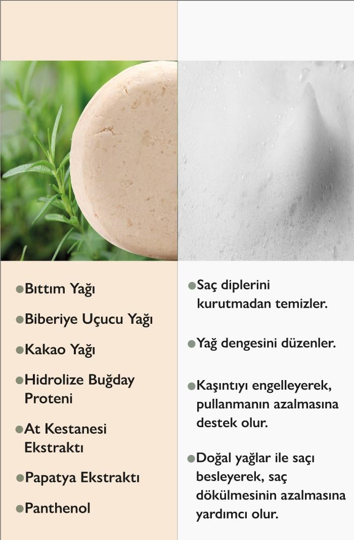 Katı Şampuan Bıttım & Biberiye