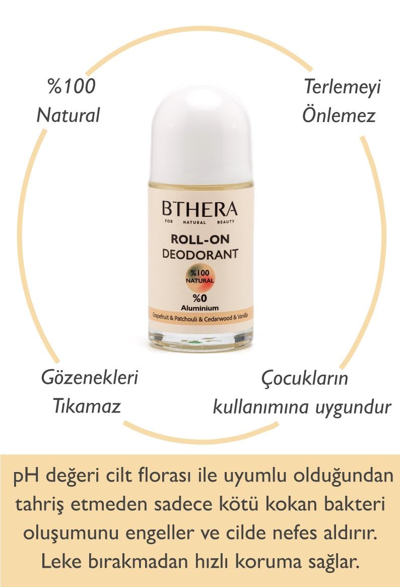 Roll-on Deodorant Greyfurt & Paçuli & Sedir Ağacı & Vanilya