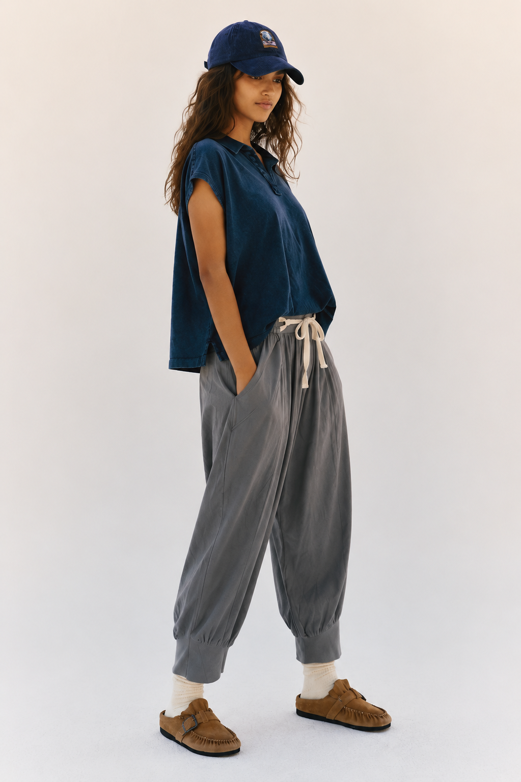 Antrasit Renk Palmer Model İthal Pantolon