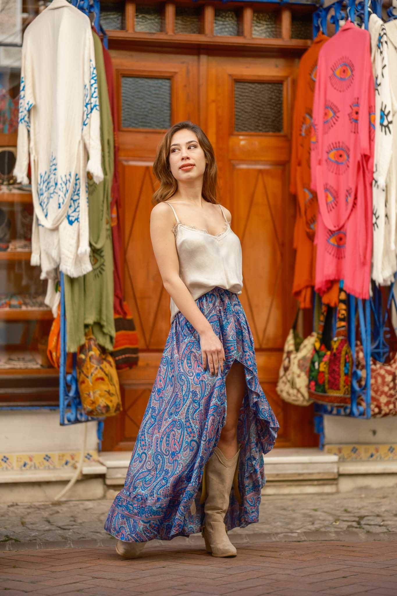 Bohemian Dreamer İpek Şort Etek