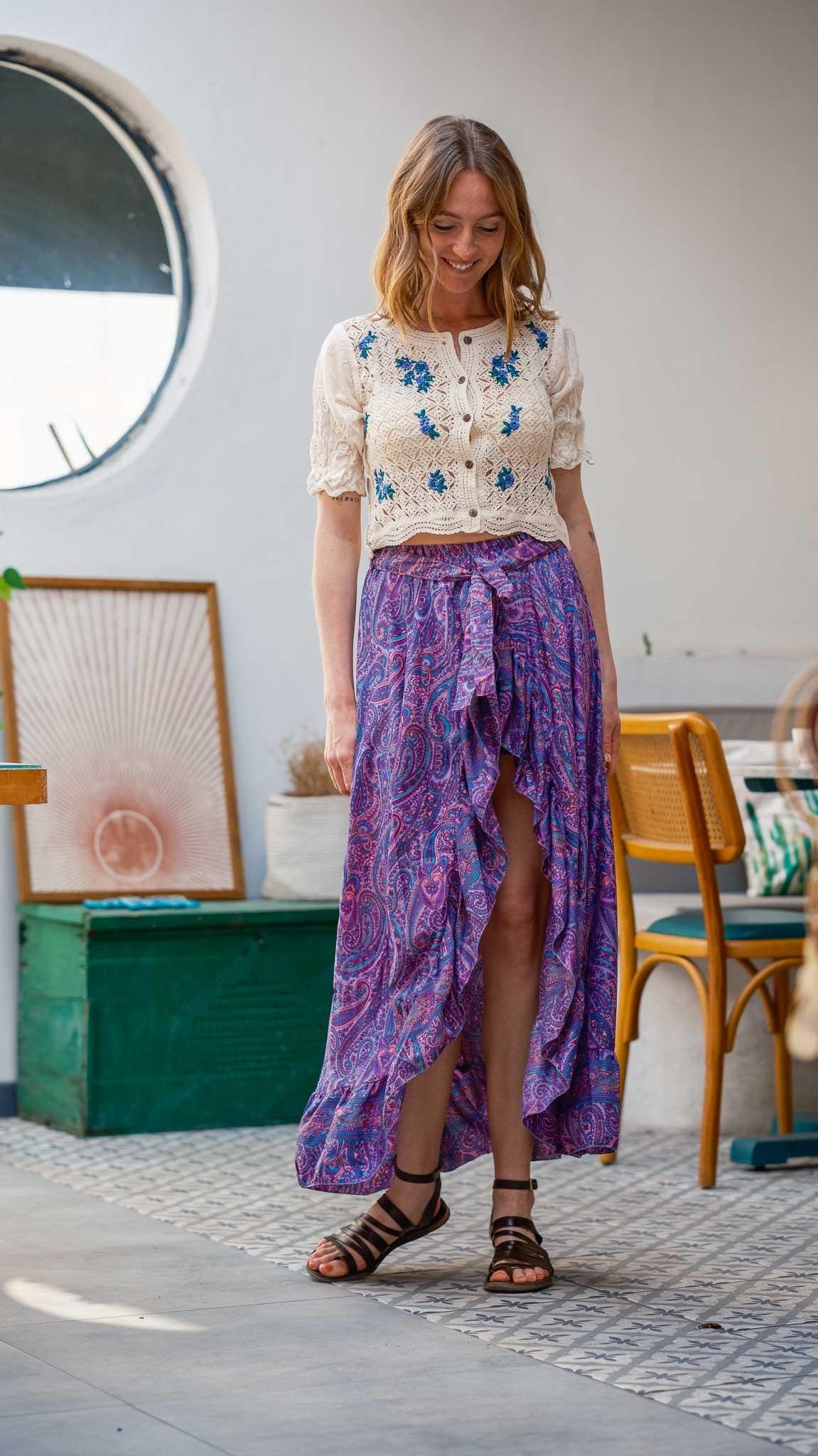 Bohemian Dreamer İpek Şort Etek